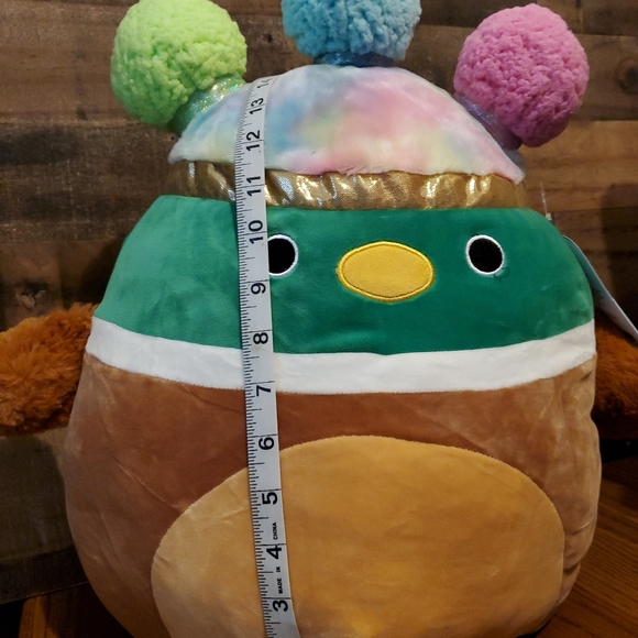 Squishmallow Squish-Doos Avery the Mallard Duck Rainbow Plush NWT 14" - Picture 6 of 9